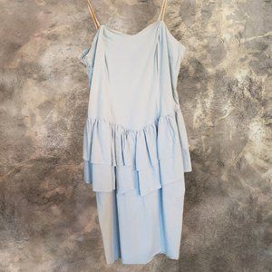 Etoile Strapless/Spaghetti Strap Ruffled Dress